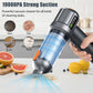 Handheld Car Vacuum Cleaner, 19000Pa Vacuum Cleaner and Air Duster,Type-C Charge, LED Light, Multi-Nozzles for Car, Home, Office, Pet