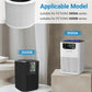 FETIONS H13 True HEPA Filter Replacement Suitable for small air purifiers, High-efficiency purification, White ,1 pack